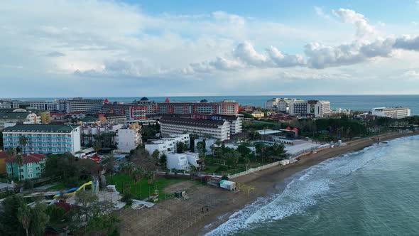 Panorama Hotels aerial view 4 K Alanya Turkey