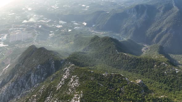 Mountain ranges in Turkey Aerial view 4 K