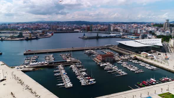 City Harbour of Coruna, Spain