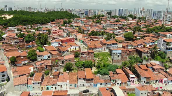 Drone shot of Residential Houses on Brazil