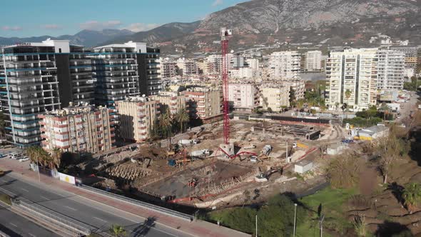 Residential area construction