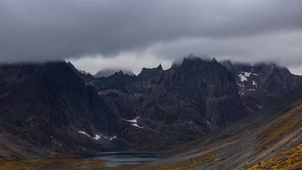 Grizzly Lake in Tombstone Territorial Park Yukon Canada