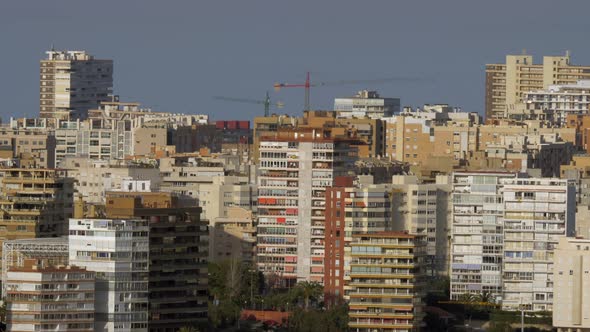 Alicante cityscape with apartment houses, Spain
