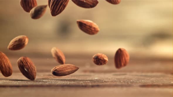 Almonds Fall on the Table