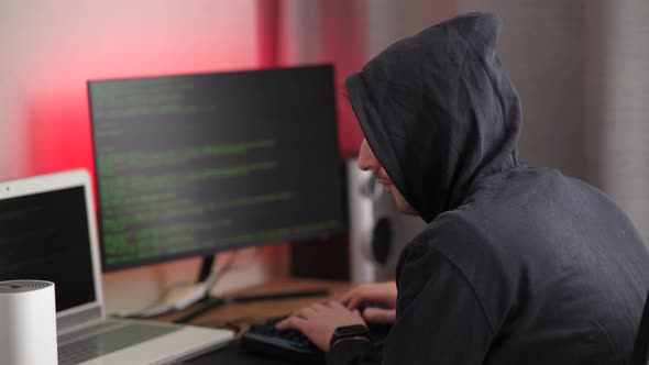A Hacker in a Hood Types Program Code