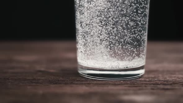 Air Bubbles in a Glass of Water Slow Motion