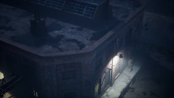 Aerial View of Old Factory alt