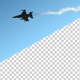 Animation of the aircraft with a smoke from the engine on a transparent background. - VideoHive Item for Sale