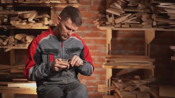 Man Making Woodwork