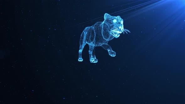 blue particles Tiger