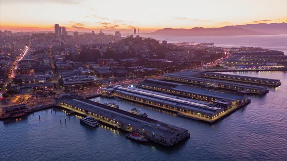 San Francisco At Golden Hour