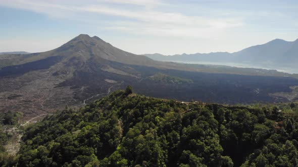 View of Mt. Batur from Kintamani, Bali