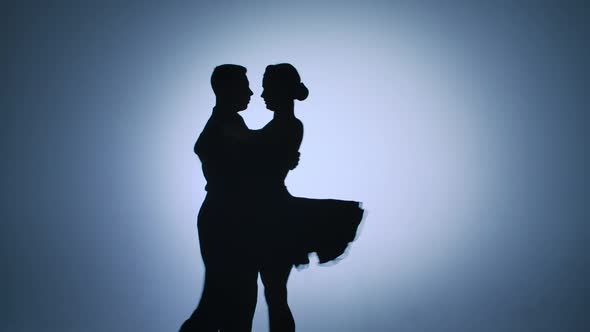 Elements of Argentine Tango Performed By Pair of Dancers