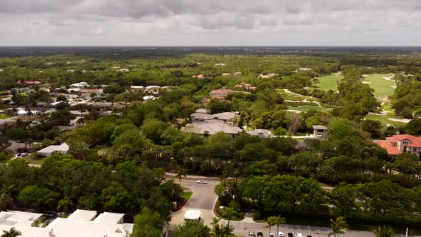 Aerial Video Luxury Home Of Famous Basketball Player Michael Jordan 