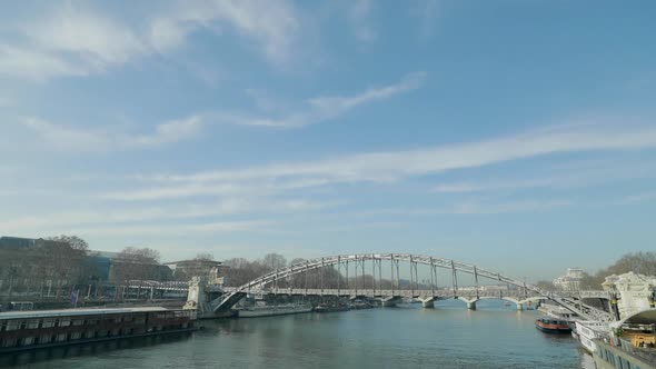 Time Lapse - Bridge In France (Train Railways)