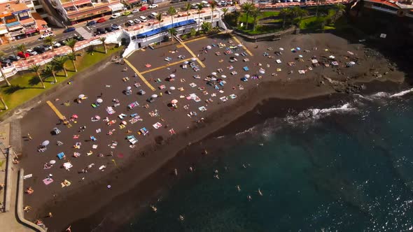 Playa de la Arena in Tenerife, Spain