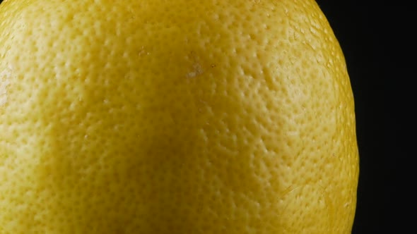 Yellow lemon close up