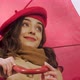 Young Woman With Umbrella Flirting, Looking for Acquaintance, Smiling to Man - VideoHive Item for Sale