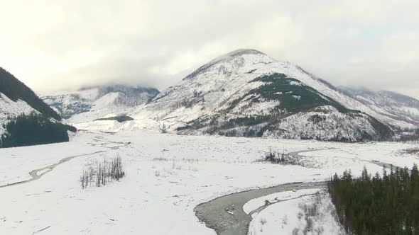 Aerial View of Beautiful Canadian Nature Landscape