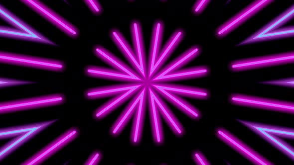 Neon Lights Kaleida Animation alt