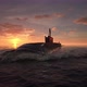 Submarine Floating in Ocean 4k - VideoHive Item for Sale
