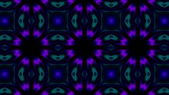 Vj Neon Kaleidoscope Loop 4K 16