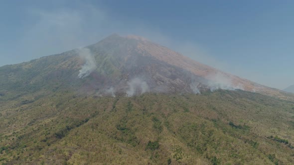 Mountain Landscape Agung Volcano Bali Indonesia