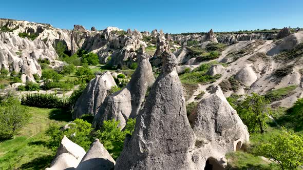 Cappadocia aerial view 4 K Awesome Background