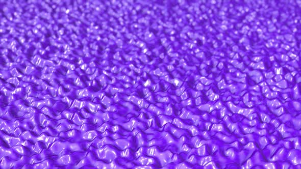 Wiggling Purple Glossy Mesh Form