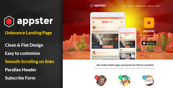 Appster Unbounce Landing Page