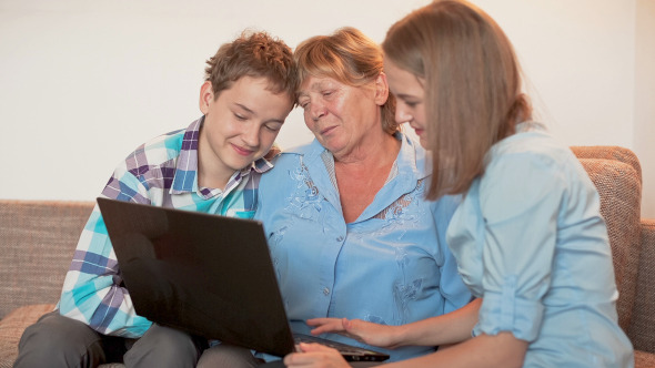 Grandmother and Grandchildren alt