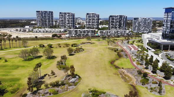 Aerial View of a Golf Course