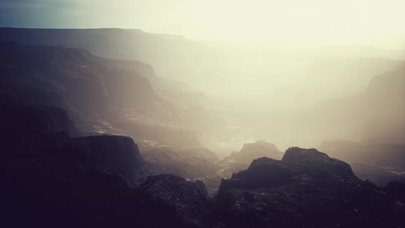 Red Rocks Amphitheatre on a Foggy Morning