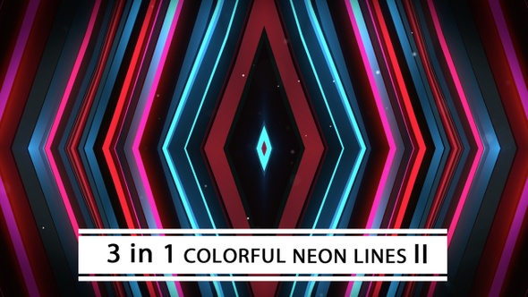 Colorful Neon Lines II