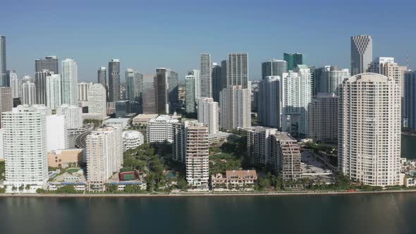 Horizontal Aerial  Shot of Miami Cityscape, Prestige Property with Bay View alt