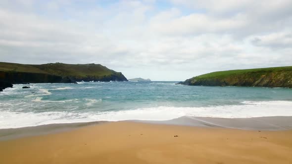 View of beautiful coastal landscape 4k