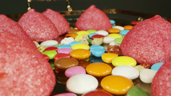 Delicious Candies And Pink Marshmallow 1