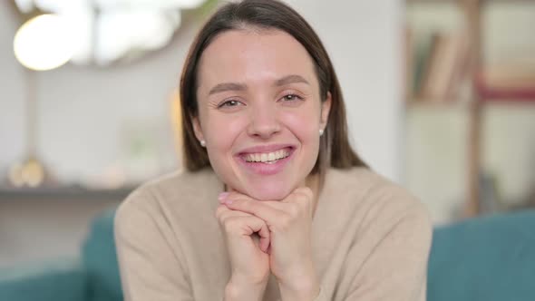 Young Woman Smiling at Camera