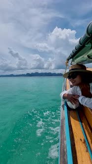 Luxury Longtail Boat in Krabi Thailand Koh Hong Island Trip at the Tropical Island 4 Island Trip in