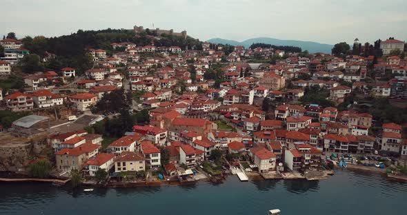 Ohrid, Macedonia Aerial