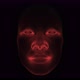Multicolored Human Face Hologram VJ Loop - VideoHive Item for Sale