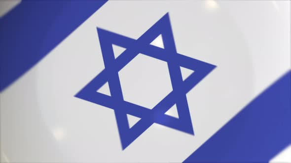 Flag of Israel on the Plate alt