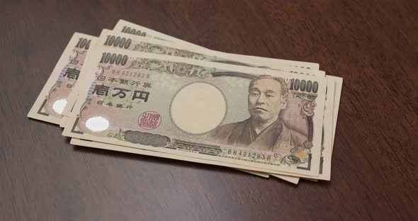 Counting of Japanese Yen banknote