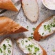 Fresh and Delicious Crispy Baguette with Cream Cheese and Chives - VideoHive Item for Sale