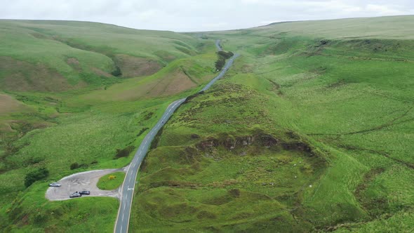 A long road winding thorough English countryside