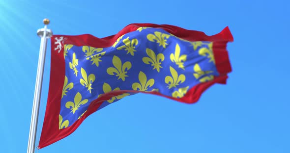 Flag of department of Sarthe in France