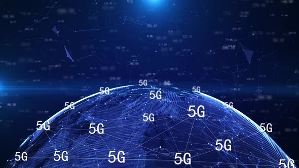 5g Network Signal Covers The World