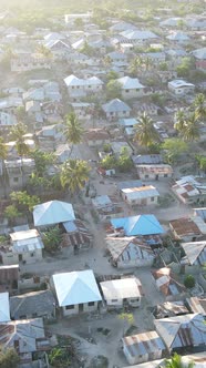 Tanzania  Houses on Zanzibar Island Slow Motion