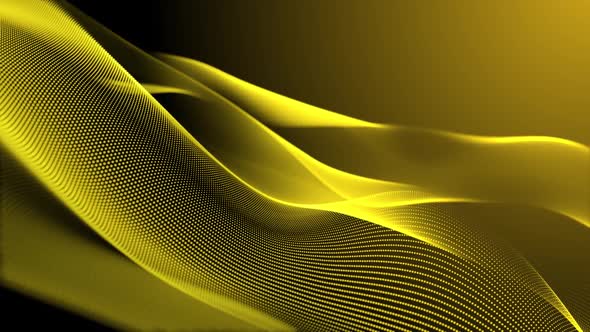 golden digital wave background