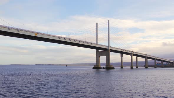 Bridge in Scotland Crossing From North Kessock to Inverness